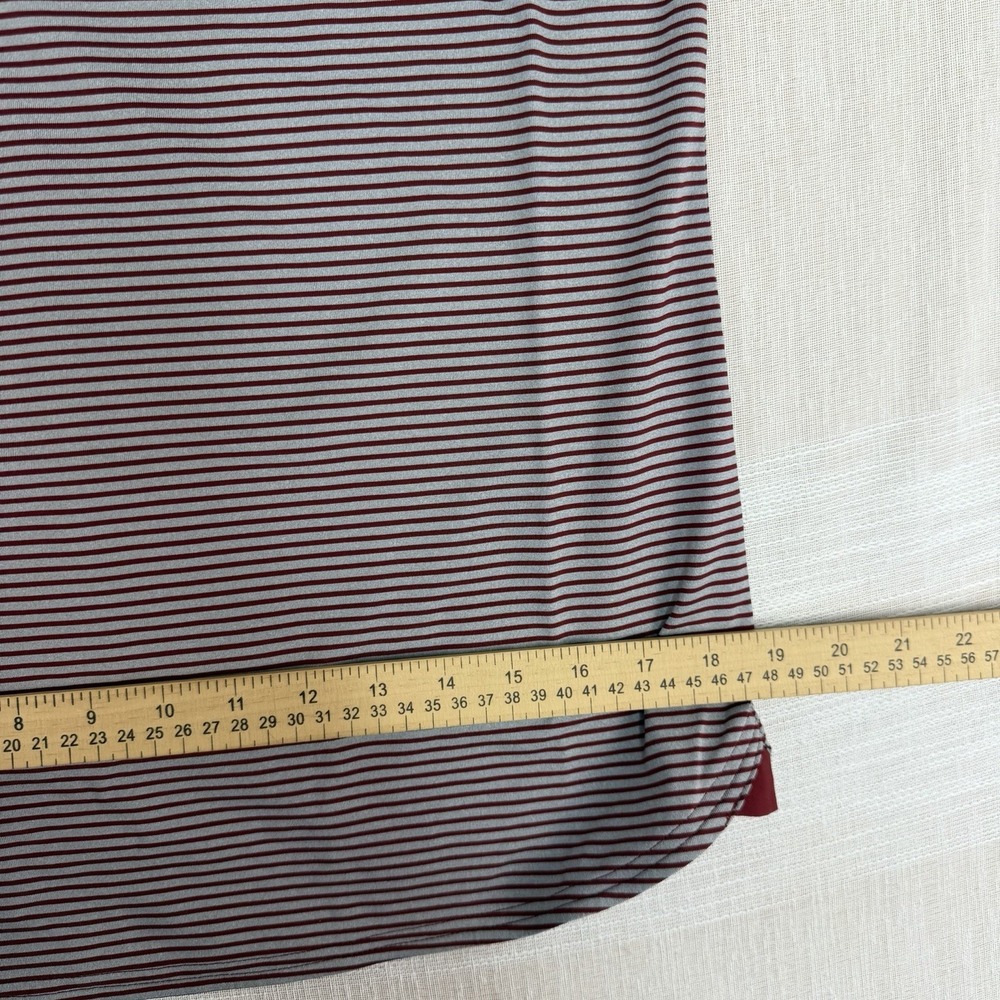 New Under Armour Women's HeatGear Zinger Striped Golf Shirt Small Polo S Maroon - Picture 10 of 11